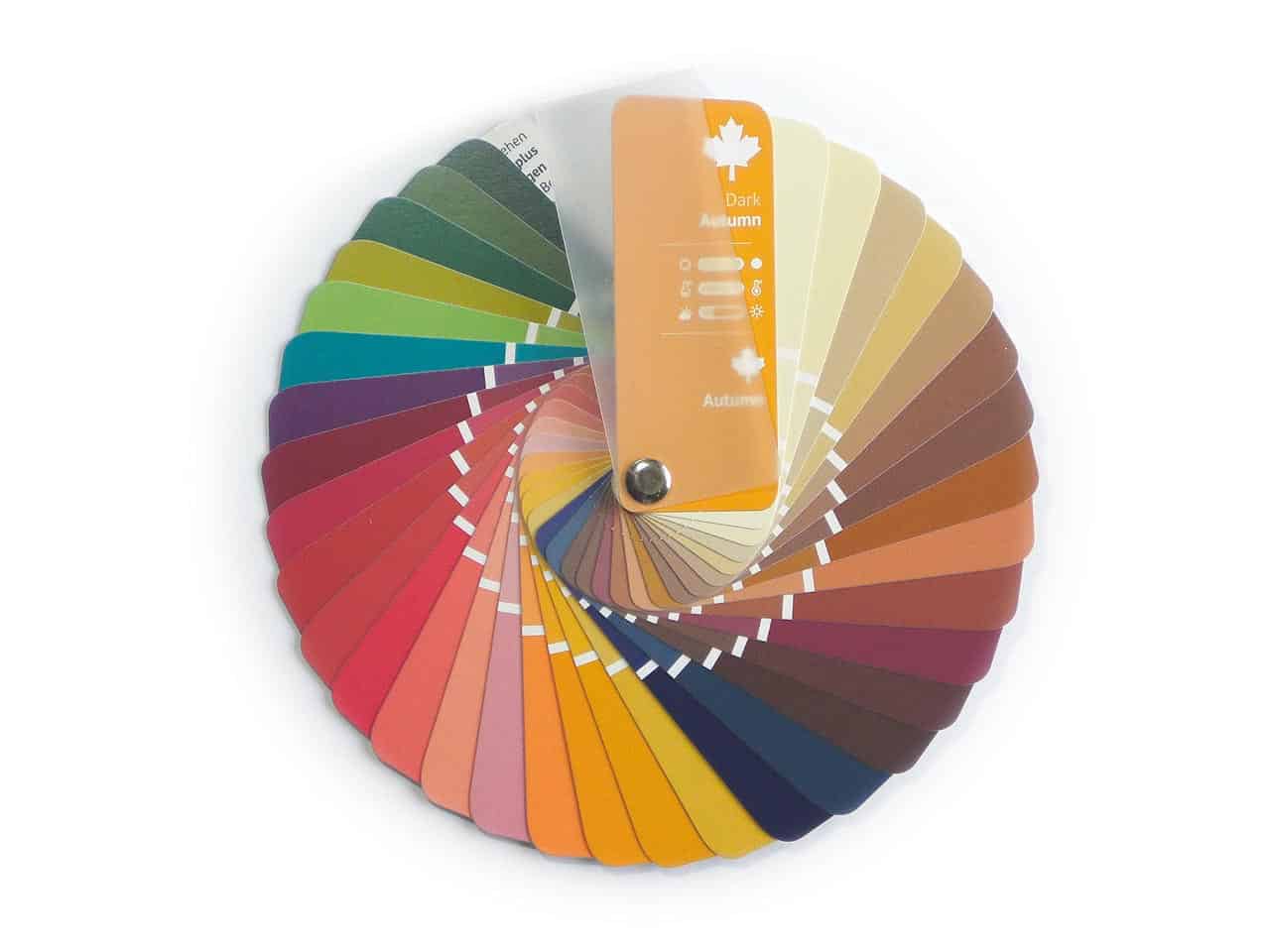Farbpass Herbst Farbtyp Mit 35 Farben In 3 Helligkeitsstufen
