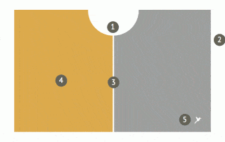 Bestimmungstuch Gold-Silber Details