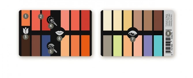 Details zum Make-up Plastikkarten-Farbpass